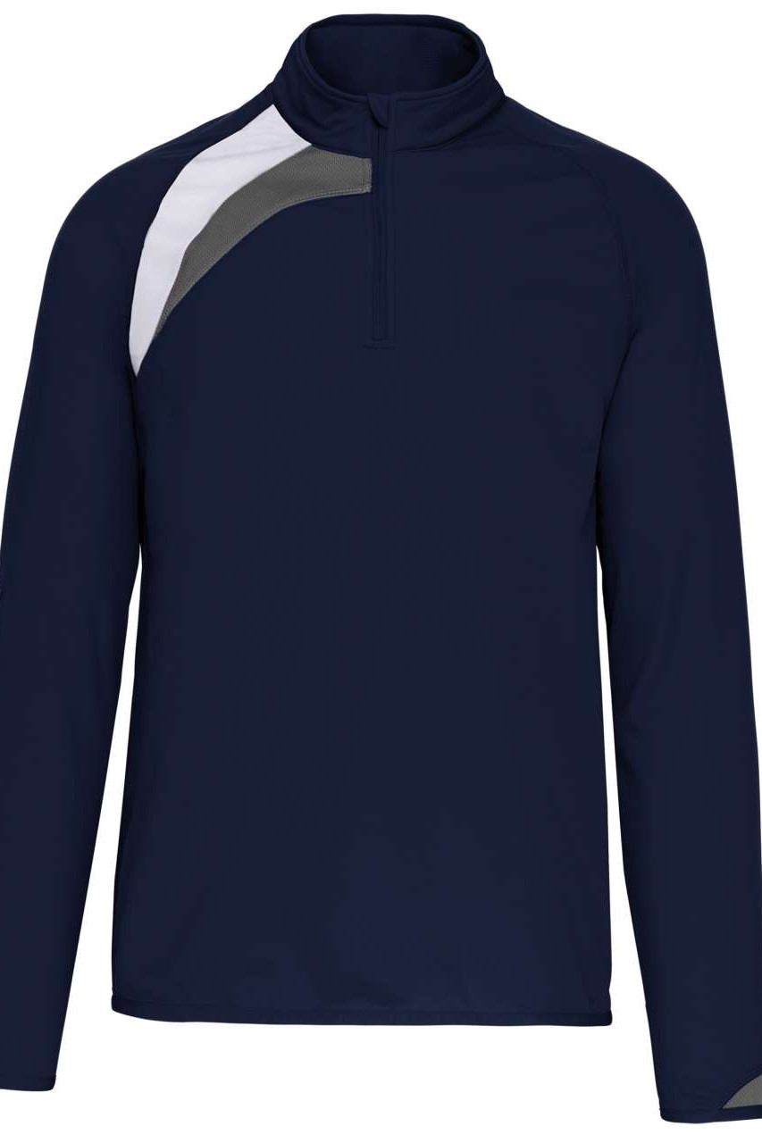 ADULTS' ZIP NECK TRAINING TOP