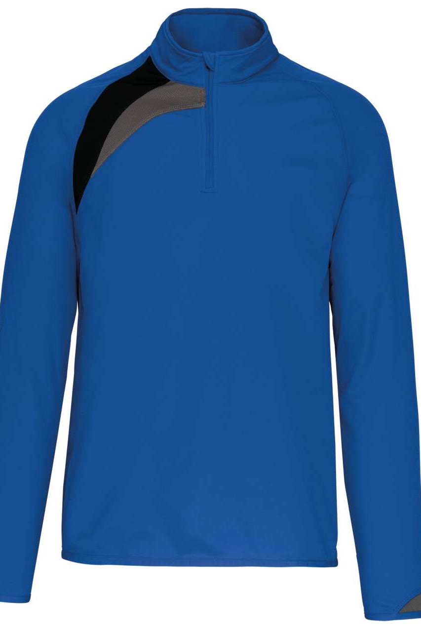 ADULTS' ZIP NECK TRAINING TOP