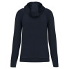 ZIP NECK HOODED SPORTS SWEATSHIRT