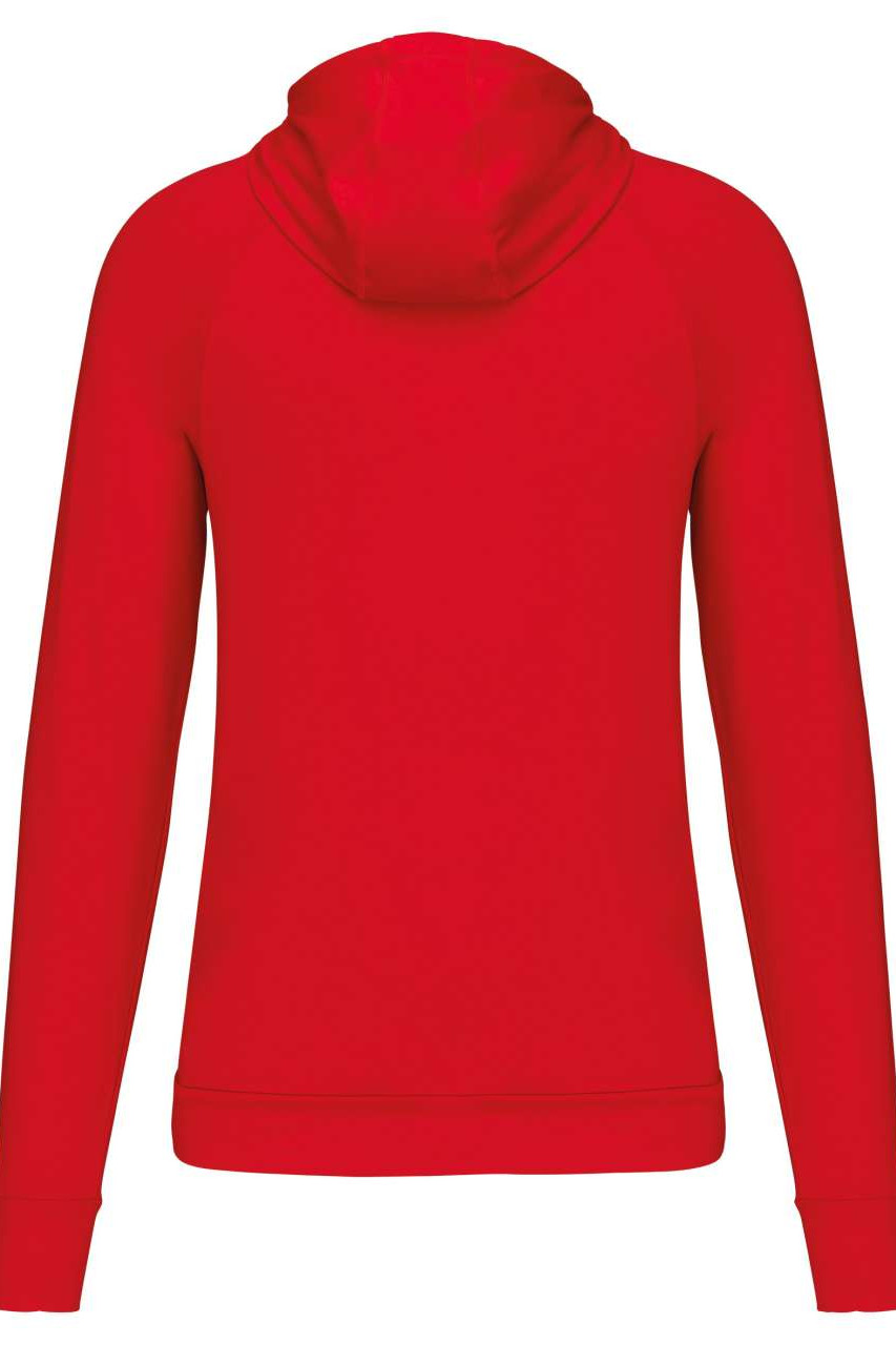 ZIP NECK HOODED SPORTS SWEATSHIRT
