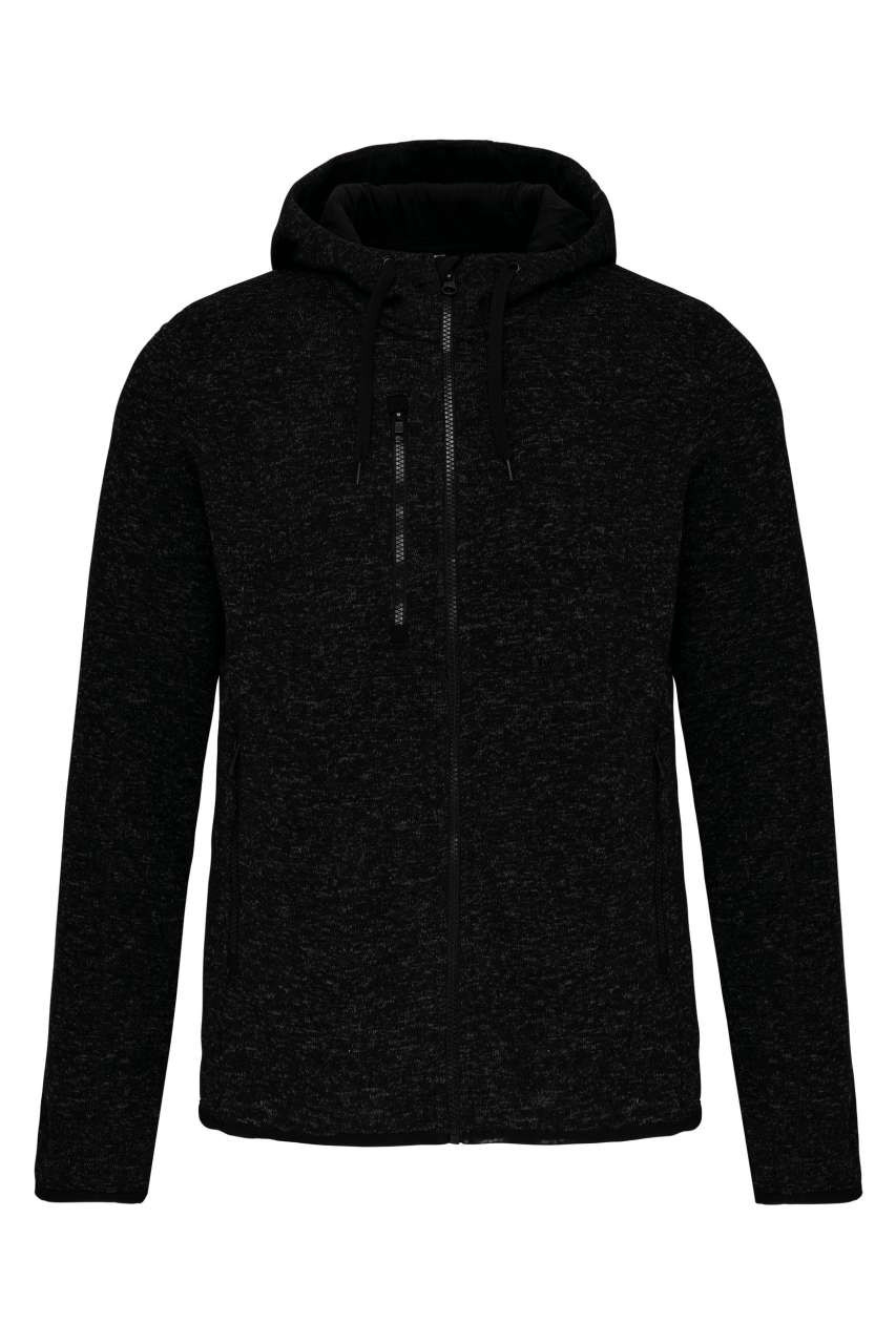 MEN'S HEATHER HOODED JACKET