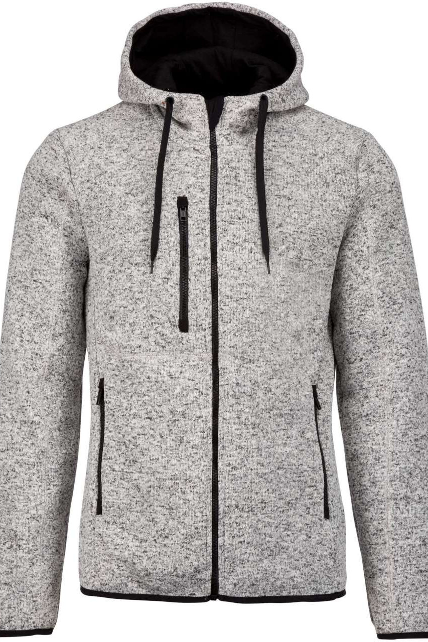 MEN'S HEATHER HOODED JACKET