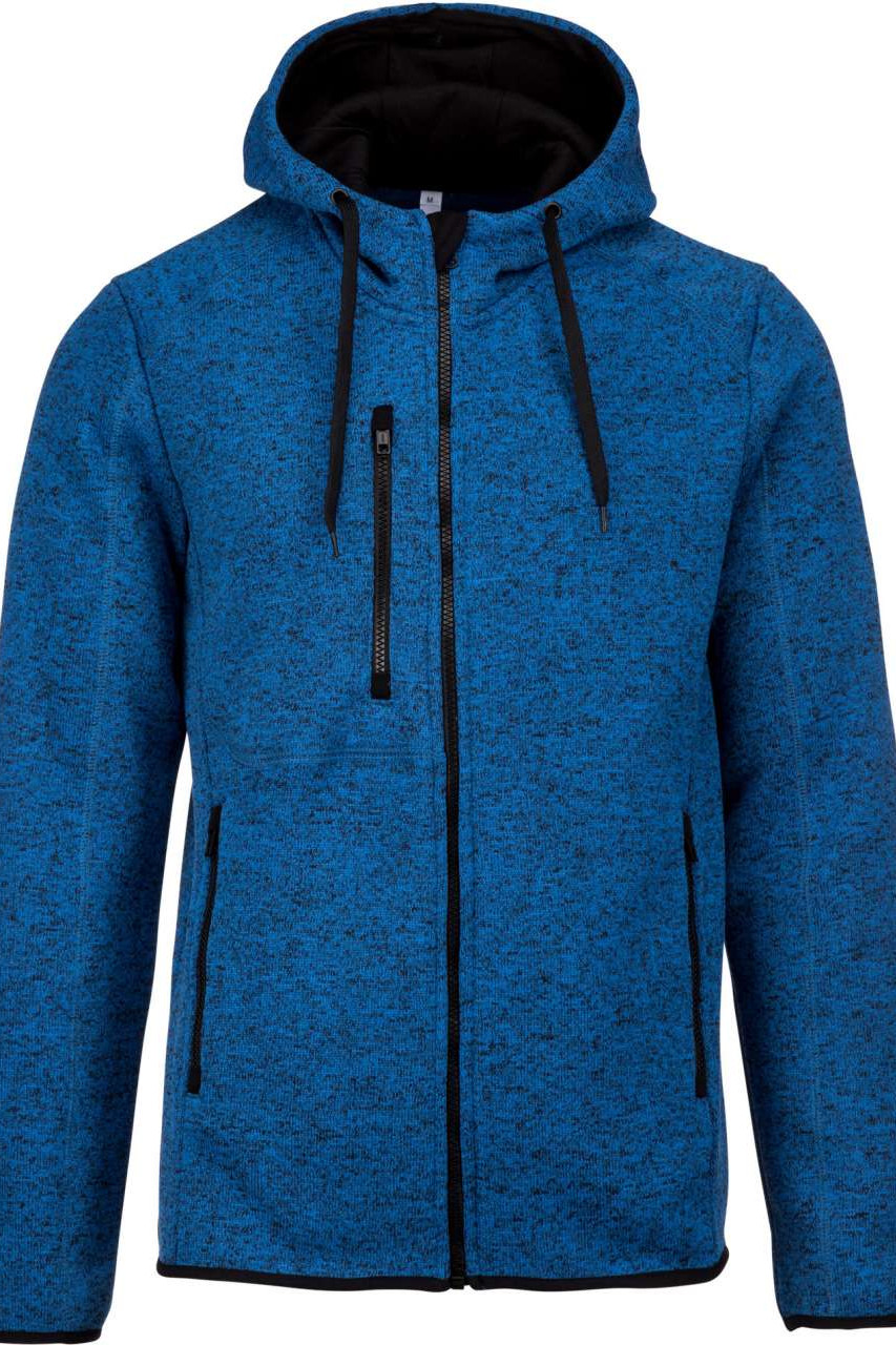 MEN'S HEATHER HOODED JACKET