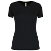 LADIES’ V-NECK SHORT SLEEVE SPORTS T-SHIRT