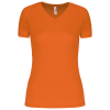 LADIES’ V-NECK SHORT SLEEVE SPORTS T-SHIRT