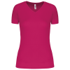 LADIES’ V-NECK SHORT SLEEVE SPORTS T-SHIRT