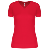 LADIES’ V-NECK SHORT SLEEVE SPORTS T-SHIRT