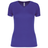 LADIES’ V-NECK SHORT SLEEVE SPORTS T-SHIRT