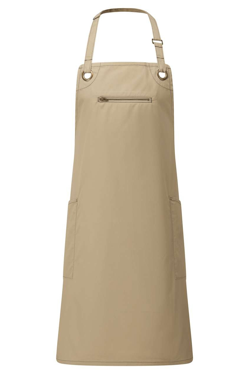 ‘BARLEY’ CONTRAST STITCH SUSTAINABLE BIB APRON