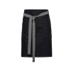 'DIVISION' WAXED LOOK DENIM WAIST APRON