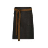 'DIVISION' WAXED LOOK DENIM WAIST APRON