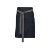 'DIVISION' WAXED LOOK DENIM WAIST APRON