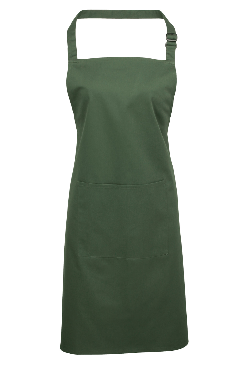 'COLOURS COLLECTION’ BIB APRON WITH POCKET