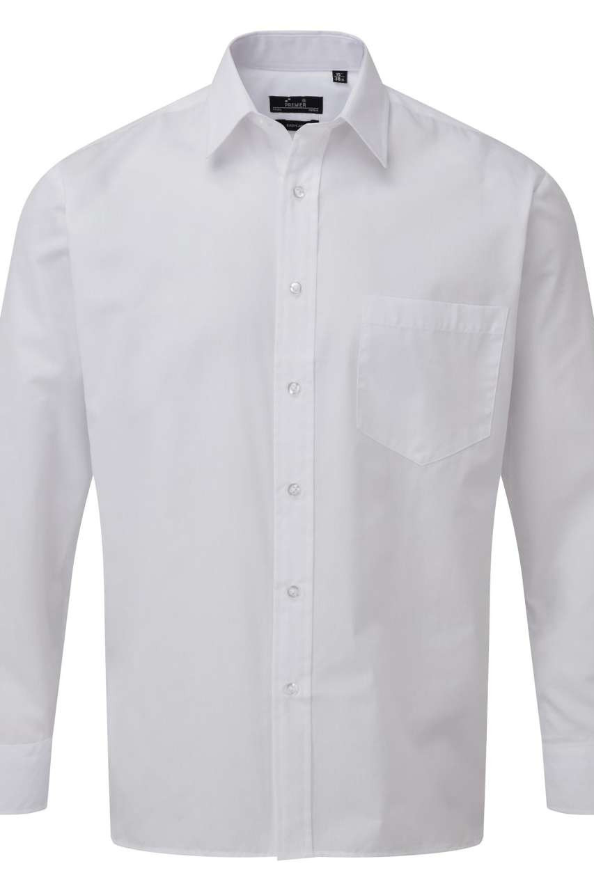 MEN'S LONG SLEEVE POPLIN SHIRT