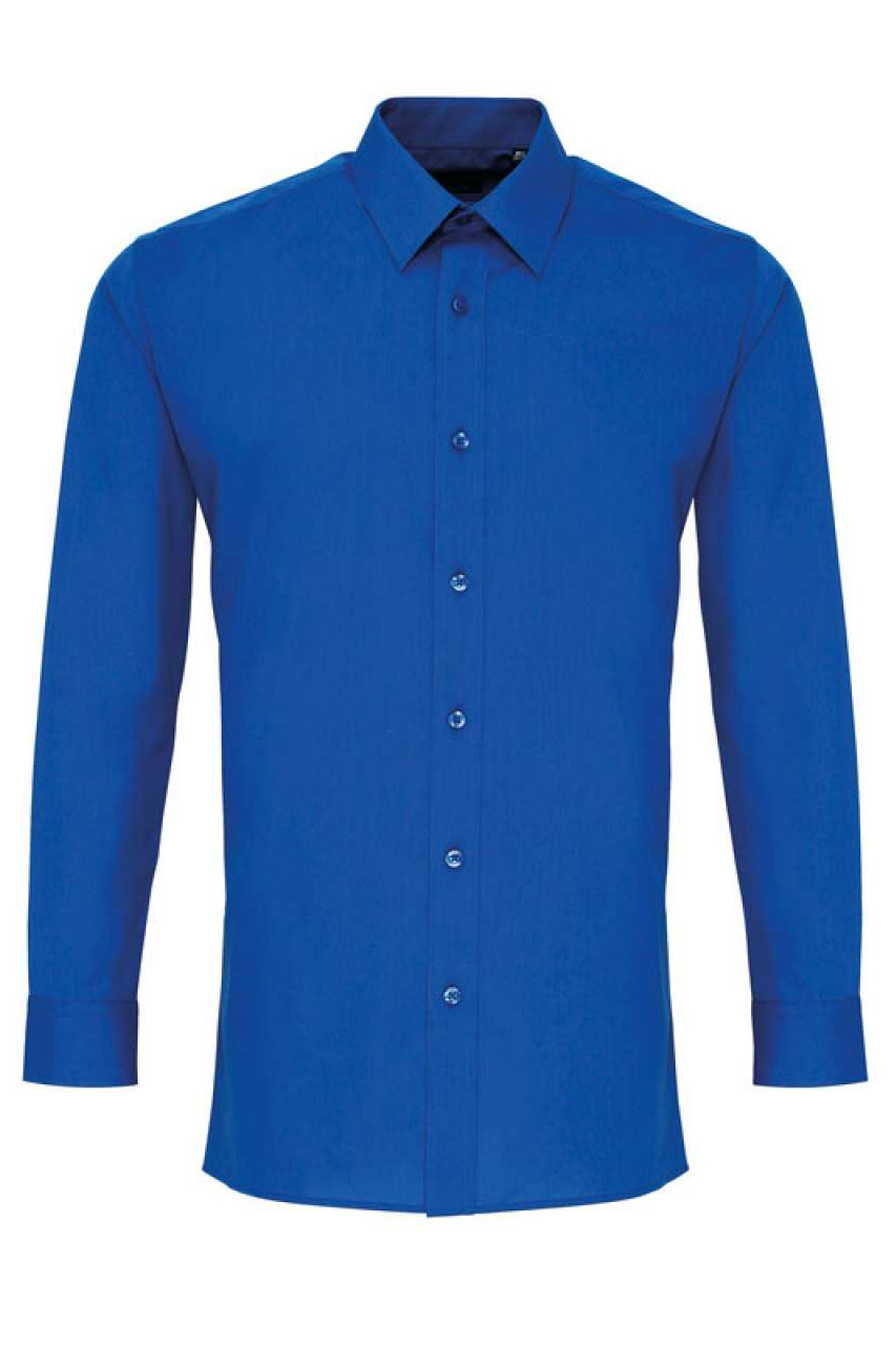 MEN’S LONG SLEEVE FITTED POPLIN SHIRT