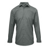 MEN'S CROSS-DYE ROLL SLEEVE POPLIN BAR SHIRT