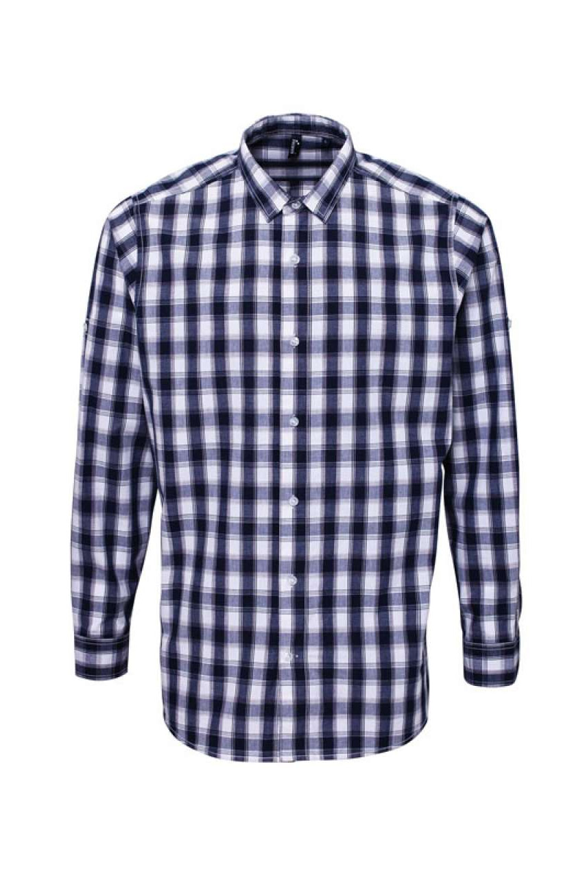 'MULLIGAN' CHECK - MEN'S LONG SLEEVE COTTON SHIRT
