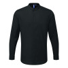 BANDED COLLAR 'GRANDAD' LONG SLEEVE SHIRT