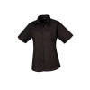 WOMEN'S SHORT SLEEVE POPLIN BLOUSE