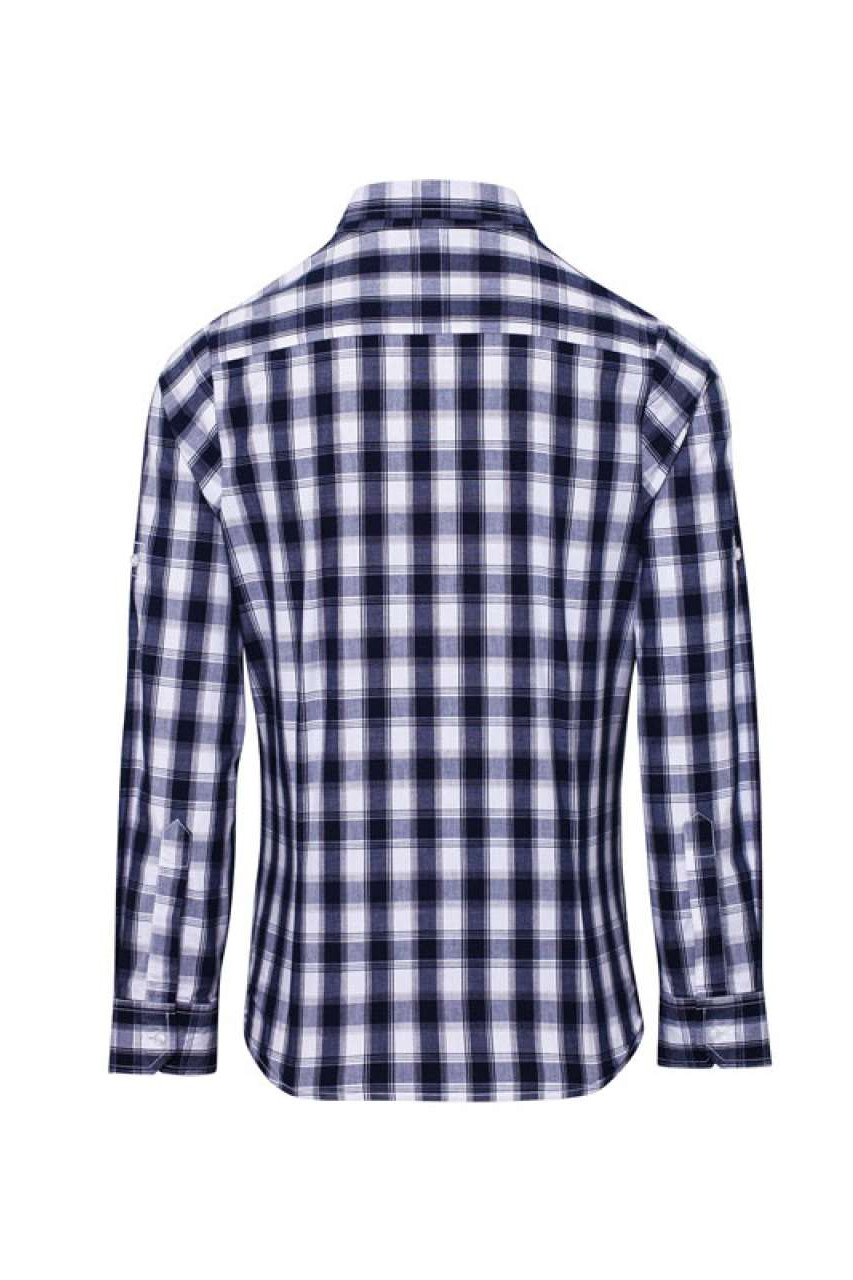 'MULLIGAN' CHECK - WOMEN'S LONG SLEEVE COTTON SHIRT