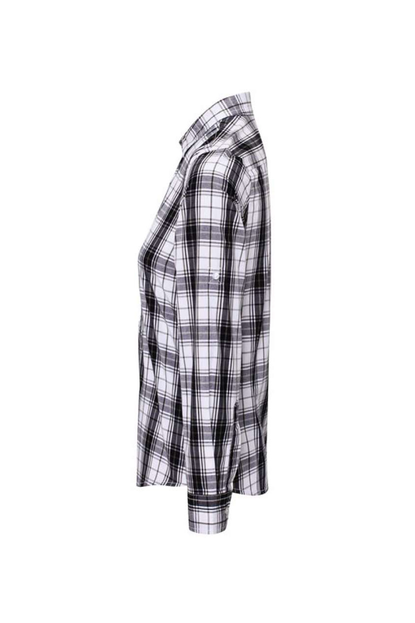 'GINMILL' CHECK - WOMEN'S LONG SLEEVE COTTON SHIRT