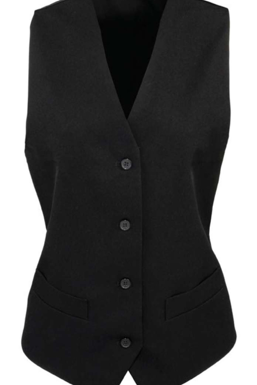 WOMEN'S LINED POLYESTER WAISTCOAT
