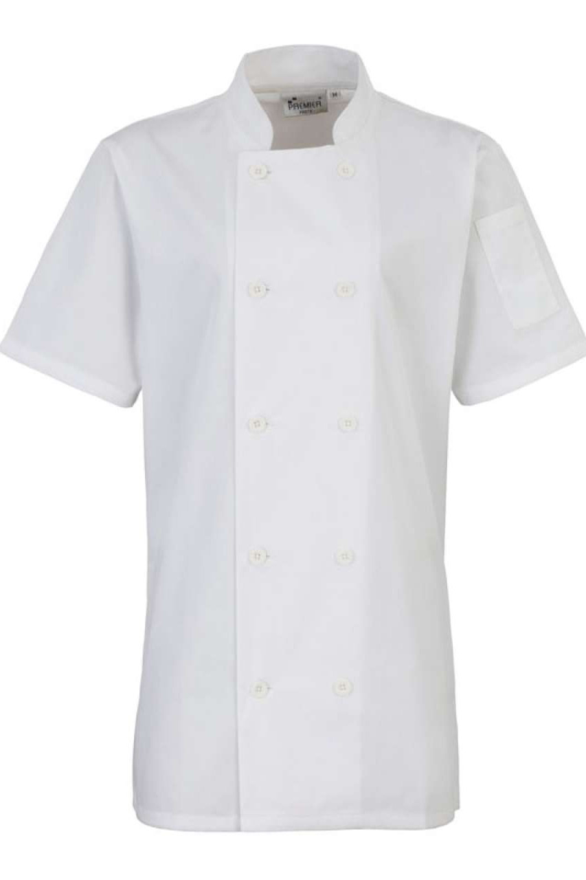 WOMEN'S SHORT SLEEVE CHEF'S JACKET