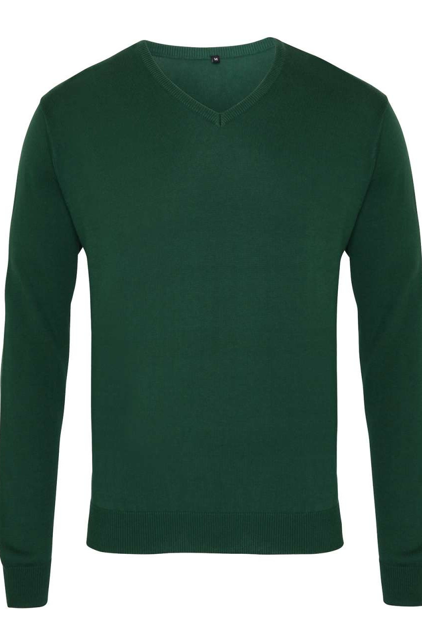 MEN'S KNITTED V-NECK SWEATER