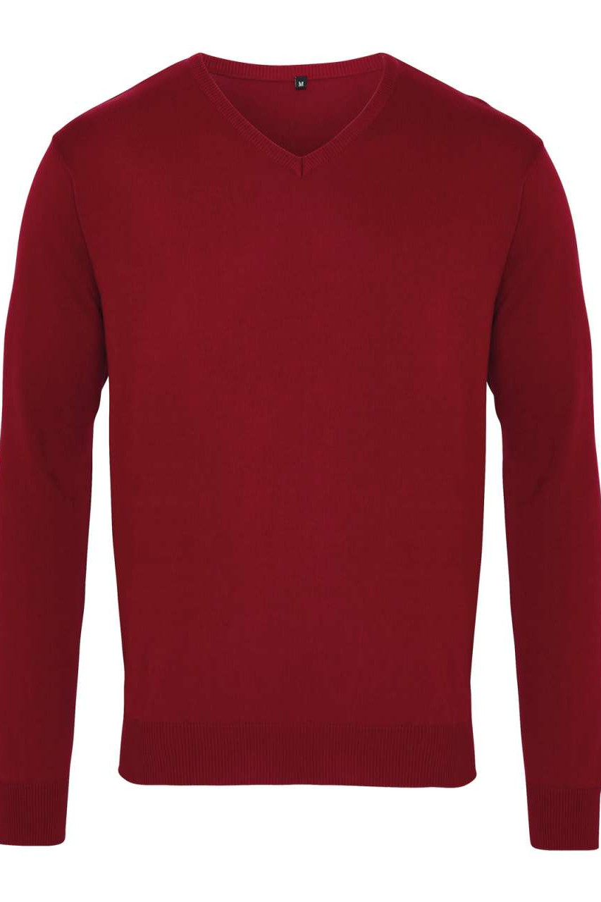 MEN'S KNITTED V-NECK SWEATER