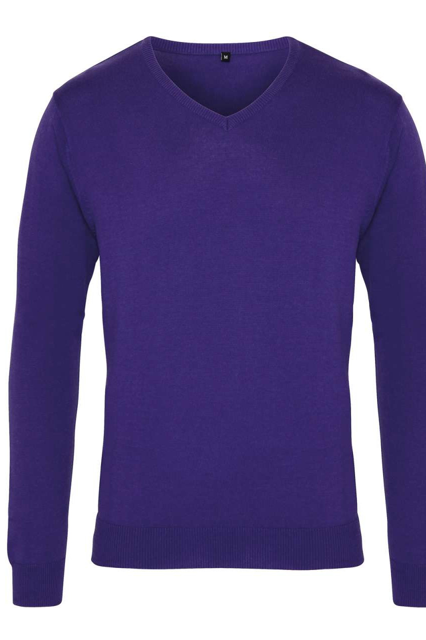 MEN'S KNITTED V-NECK SWEATER