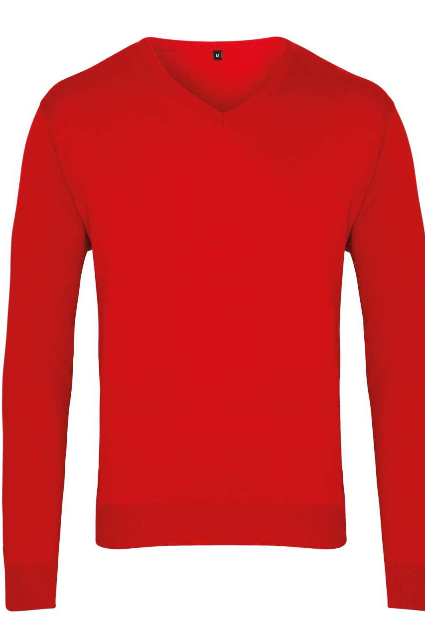 MEN'S KNITTED V-NECK SWEATER