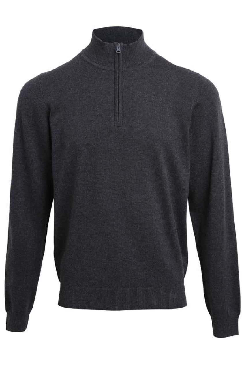 MEN'S QUARTER-ZIP KNITTED SWEATER