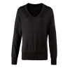 WOMEN'S KNITTED V-NECK SWEATER