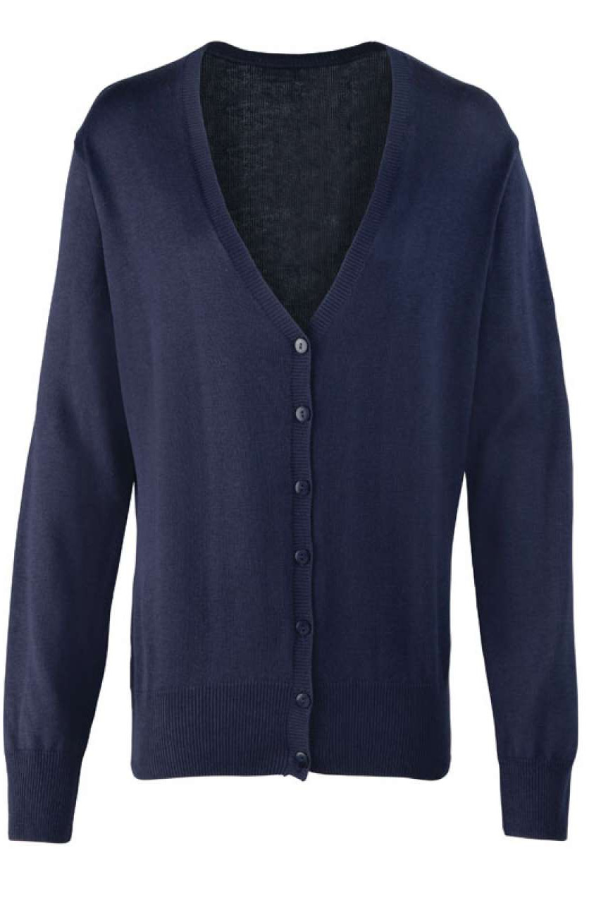 WOMEN'S BUTTON-THROUGH KNITTED CARDIGAN