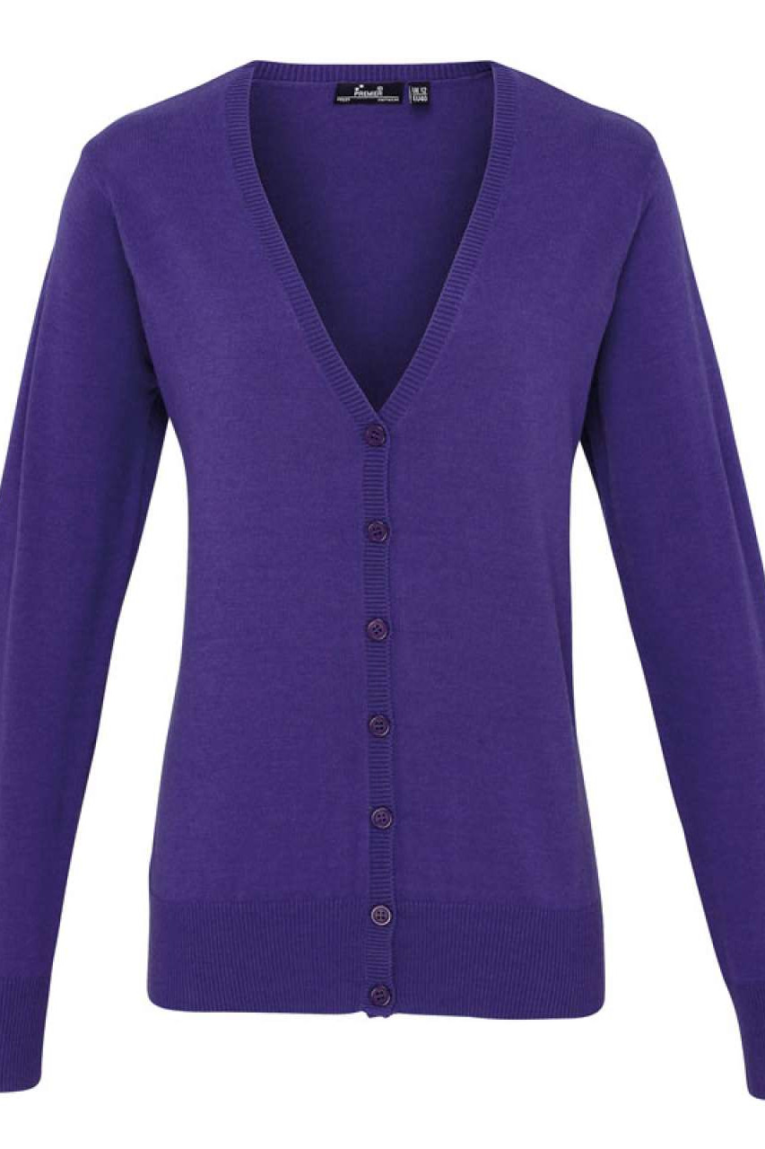 WOMEN'S BUTTON-THROUGH KNITTED CARDIGAN