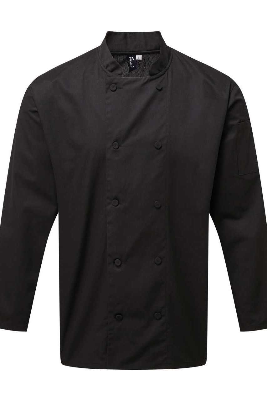 CHEF'S LONG SLEEVE COOLCHECKER® JACKET WITH MESH BACK PANEL