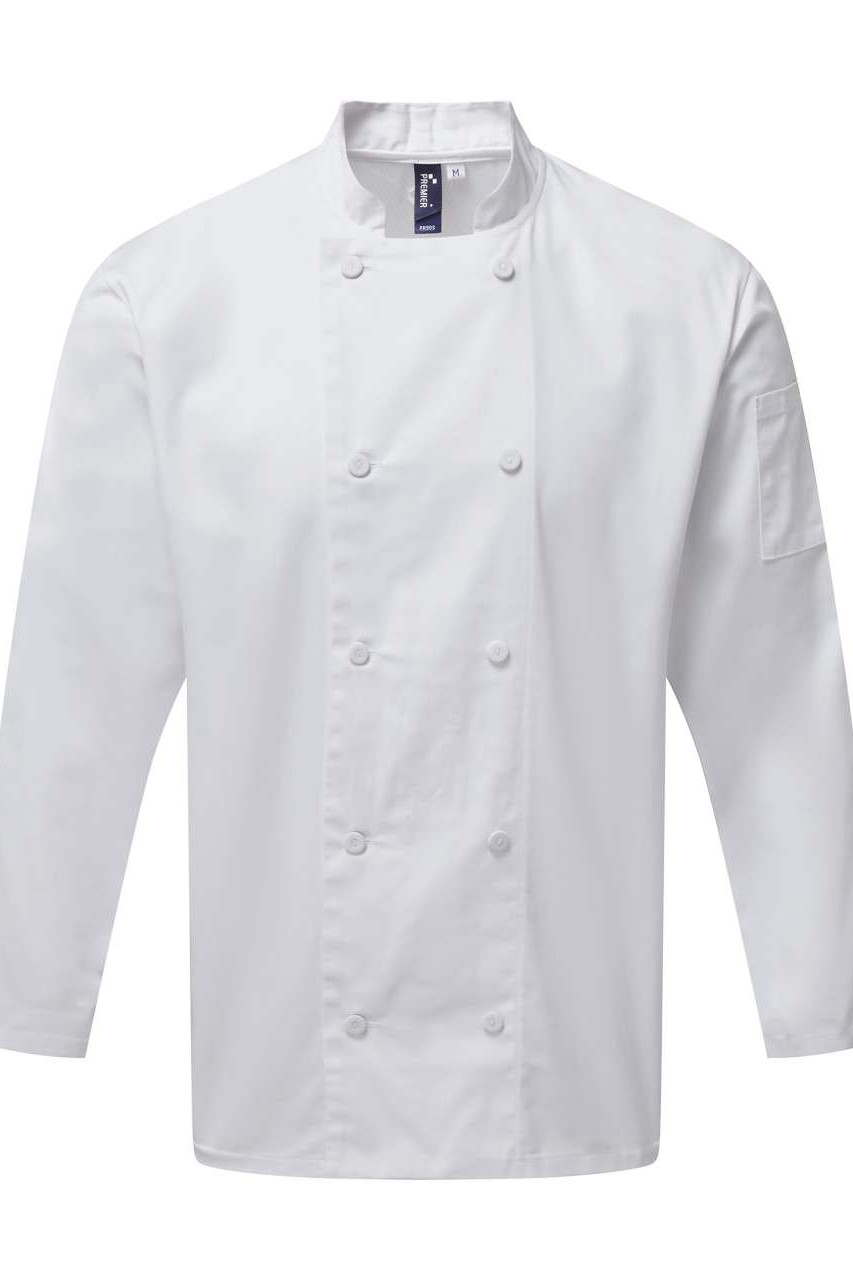 CHEF'S LONG SLEEVE COOLCHECKER® JACKET WITH MESH BACK PANEL
