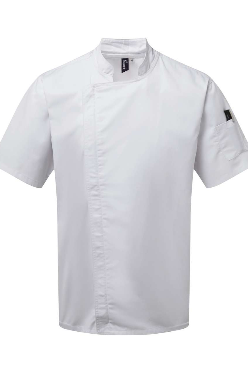CHEF'S ZIP-CLOSE SHORT SLEEVE JACKET