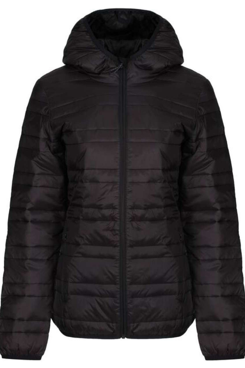 WOMENS HOODED PACKAWAY FIREDOWN JACKET