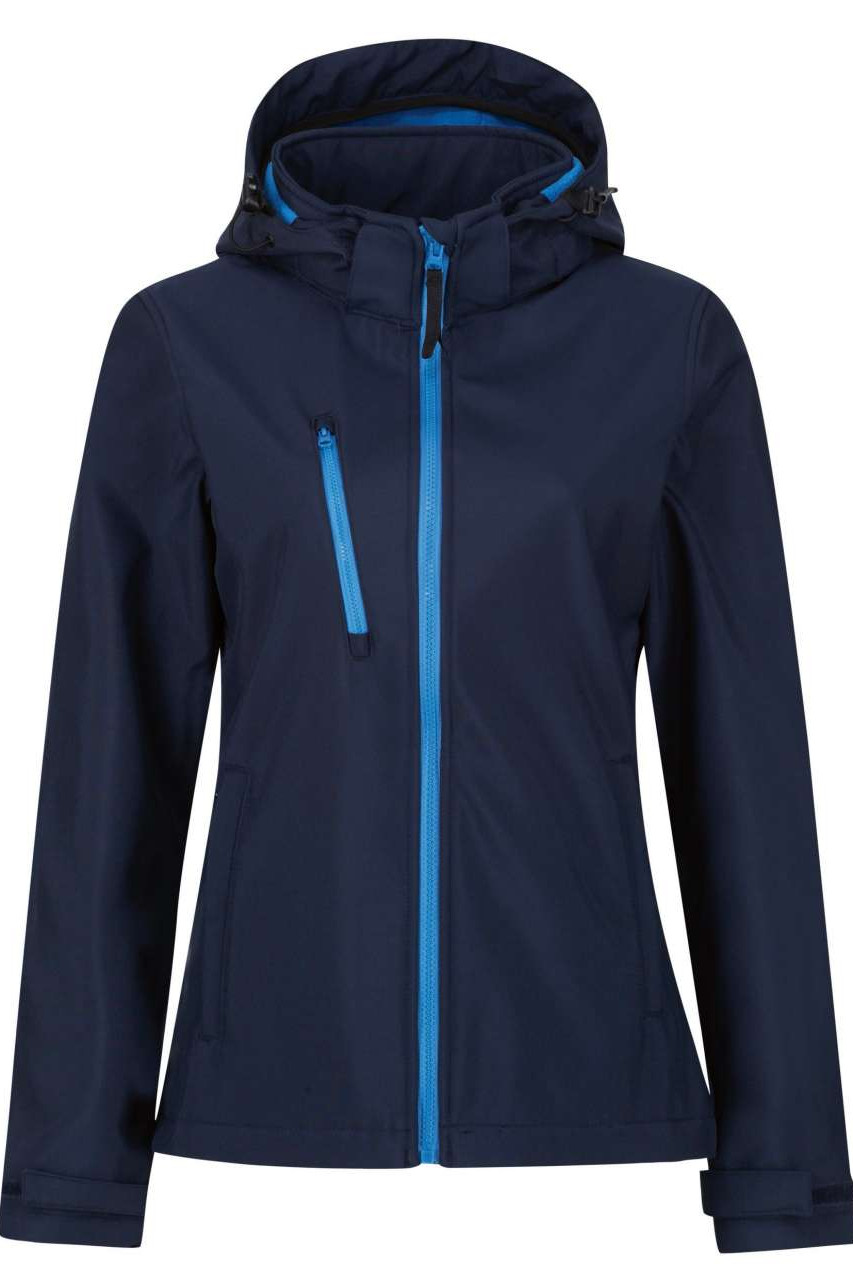 WOMEN'S VENTURER 3 LAYER HOODED PRINTABLE SOFTSHELL JACKET