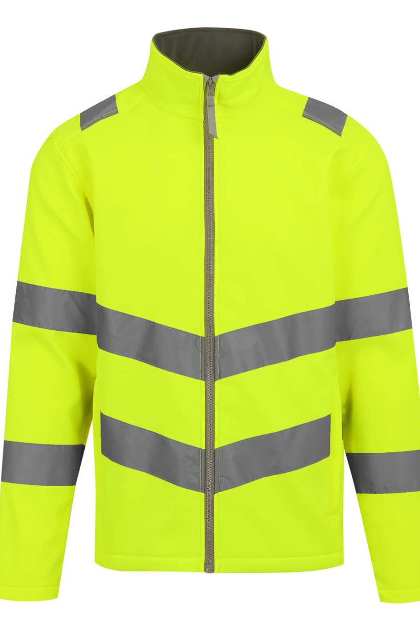 HI-VIS PRO CONTRACT ABLAZE 2 LAYER SOFTSHELL JACKET (CLASS 3)