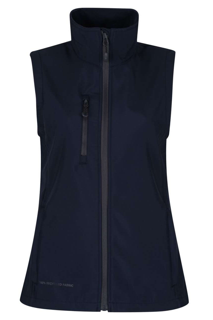 WOMEN'S HONESTLY MADE RECYCLED PRINTABLE SOFTSHELL BODYWARMER