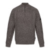 SOLOMON ZIP-NECK KNITTED PULLOVER