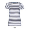 SOL'S MILES WOMEN - ROUND NECK STRIPED T-SHIRT