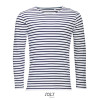 SOL'S MARINE MEN - LONG SLEEVE STRIPED T-SHIRT