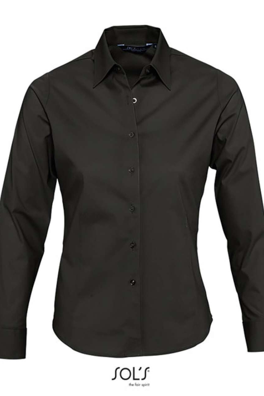 SOL'S EDEN - LONG SLEEVE STRETCH WOMEN'S SHIRT