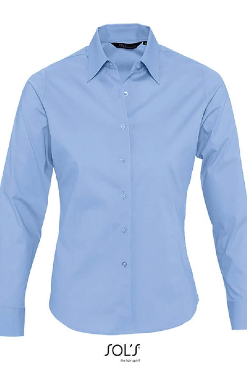 SOL'S EDEN - LONG SLEEVE STRETCH WOMEN'S SHIRT