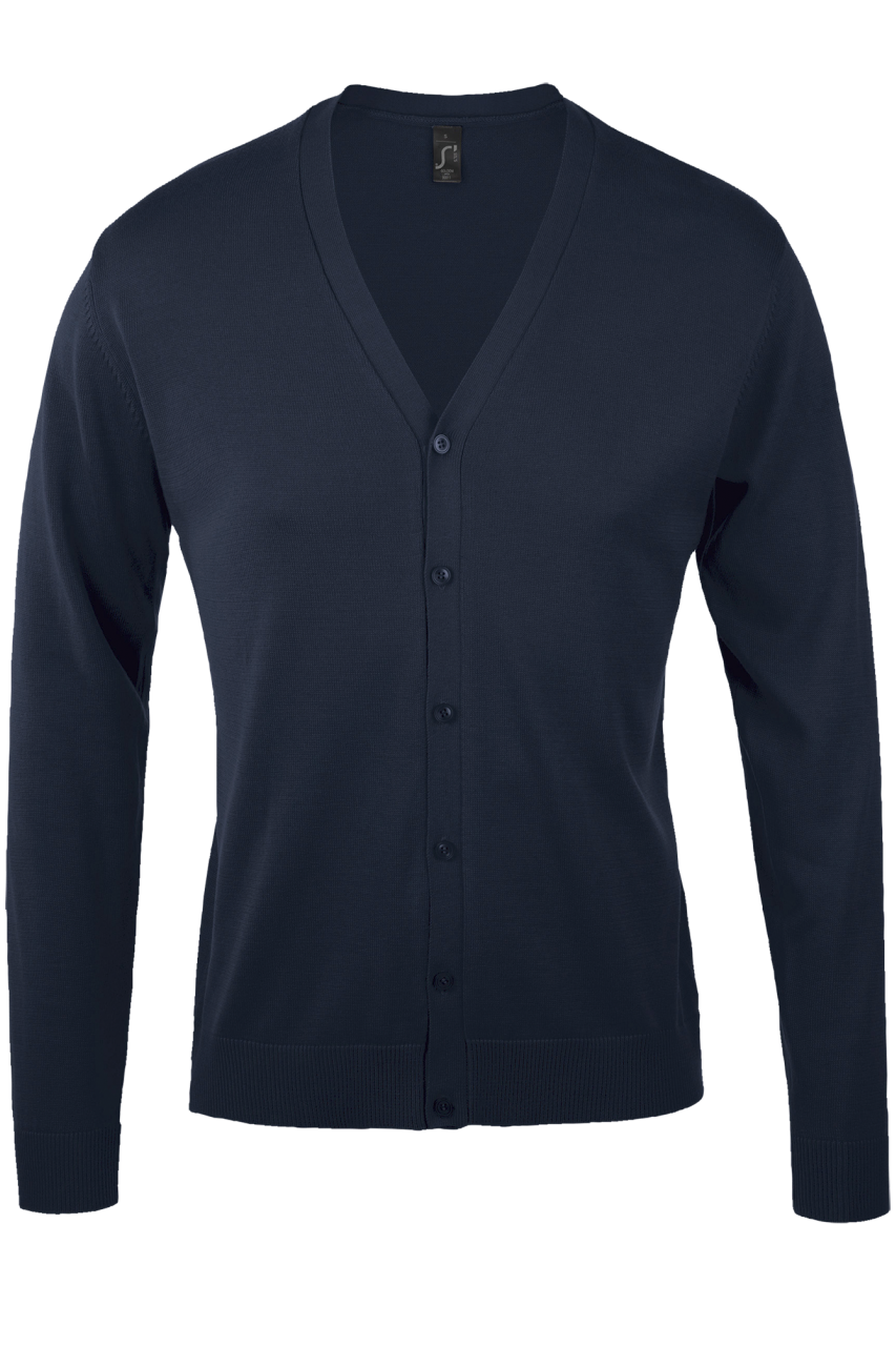 SOL'S GOLDEN MEN - V-NECK KNITTED CARDIGAN