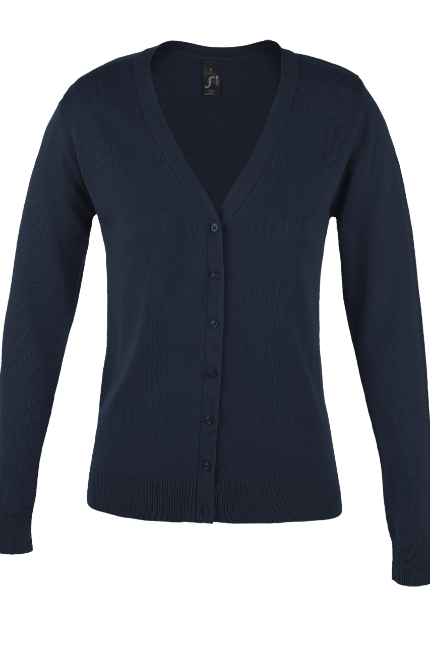 SOL'S GOLDEN WOMEN - V-NECK KNITTED CARDIGAN