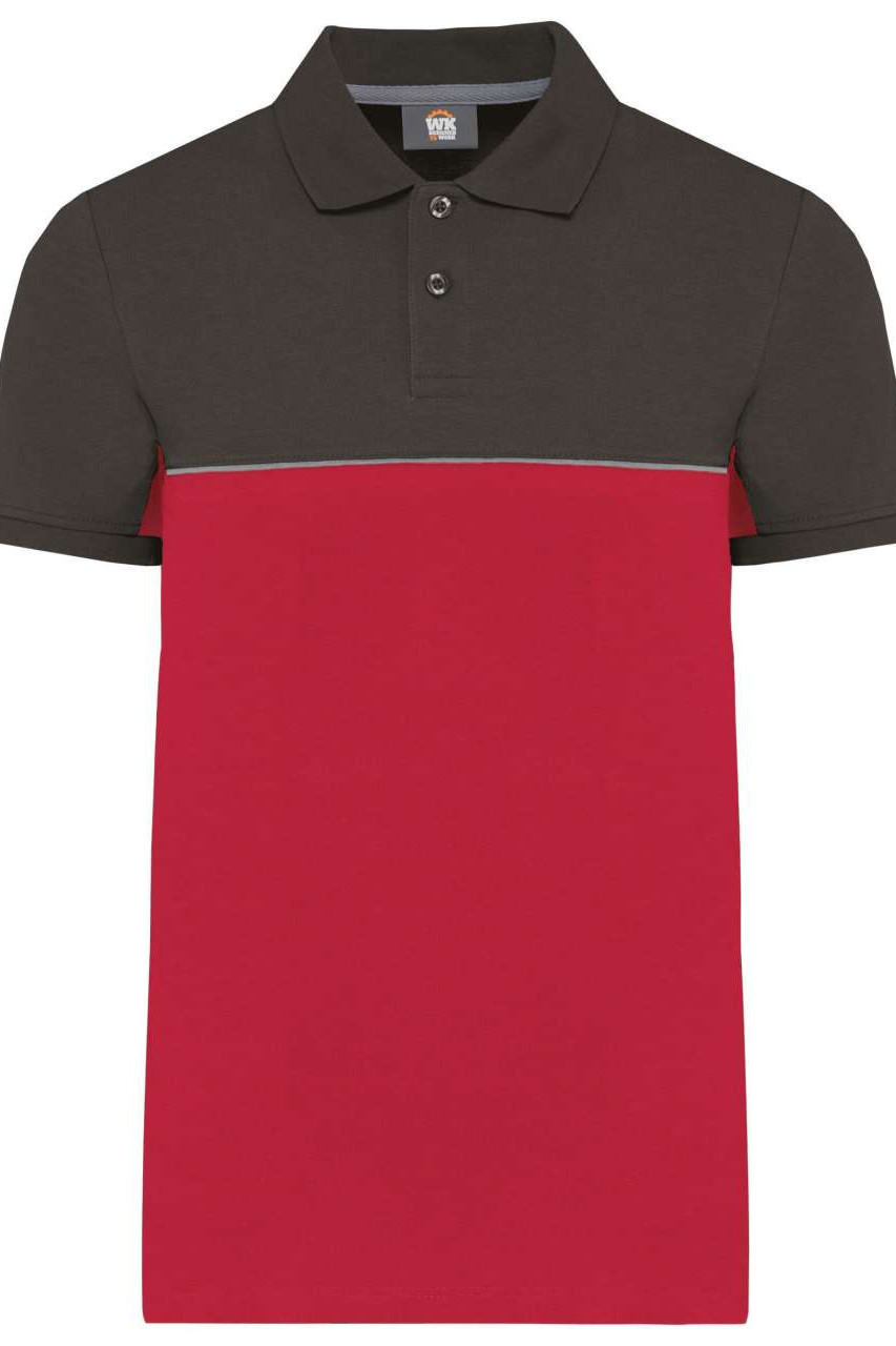 UNISEX ECO-FRIENDLY TWO-TONE SHORT SLEEVE POLO SHIRT